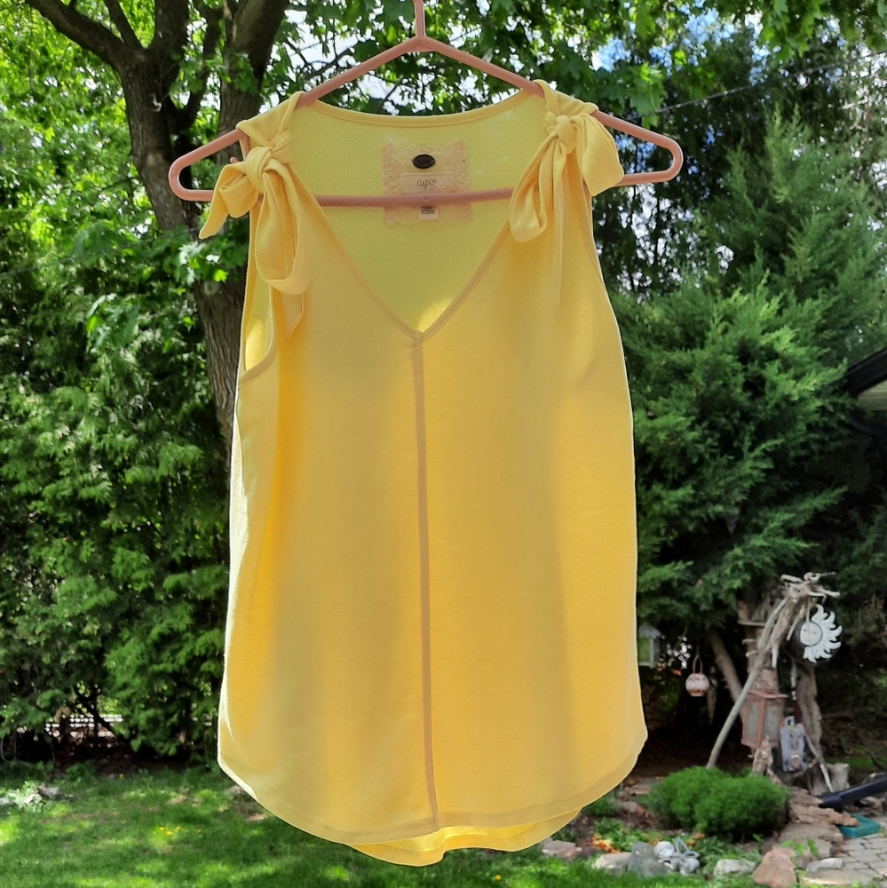 Yellow Sleeveless Top